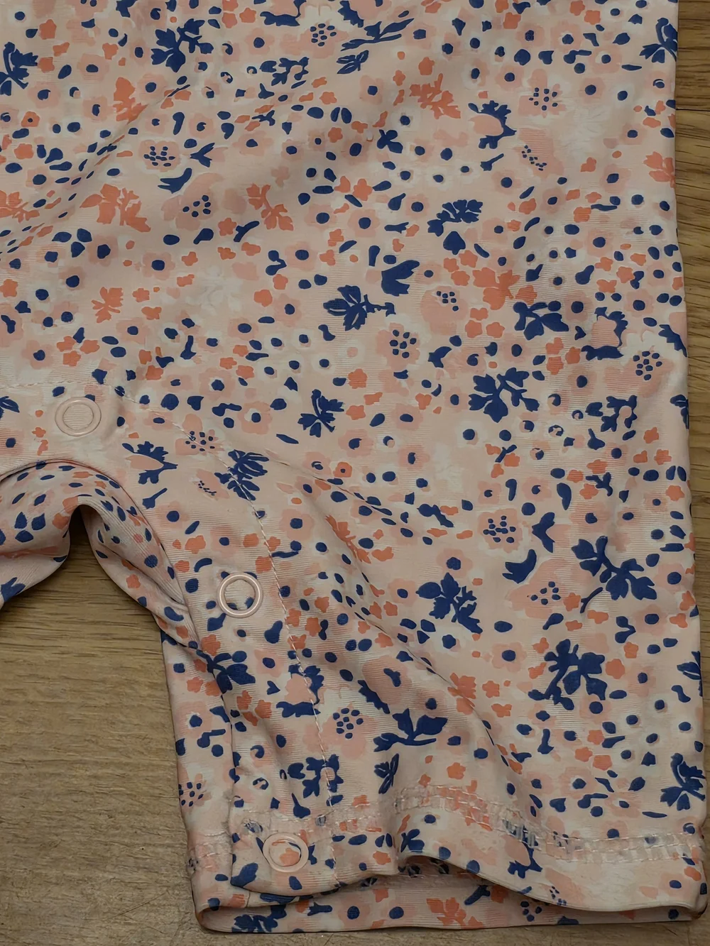 Eddie Bauer Pink and Navy Floral Kids Swim Rashguard